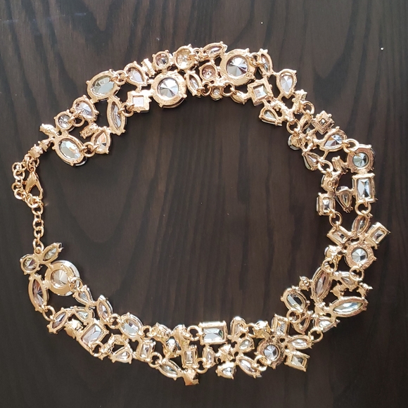 Eye Candy  Crystal Cluster Collar Necklace - Picture 3 of 4